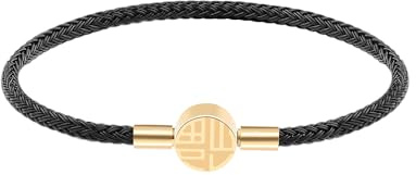 VANSZA Damen Glücksarmband Titan Stahldraht Geflochten Armbänder Mode Design Geflochtene Freundschaftsarmbänder 19cm Handgelenk Armband Für Teen Damen Mädchen