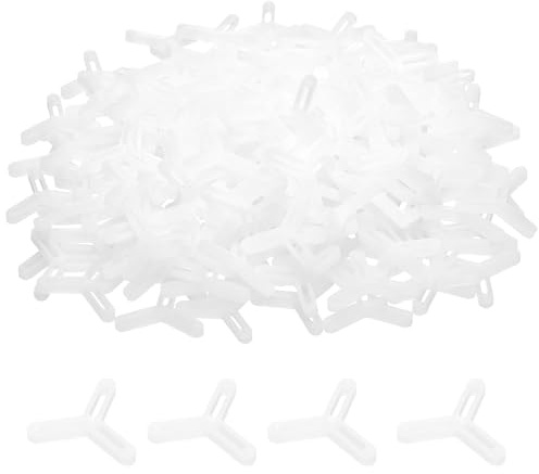 sourcing map Fliesen-Abstandshalter, 4 mm, Hartplastik, Y-Typ, Fliesen, Abstandshalter, Installation, Keramik-Abstandshalter für Wand, Boden, 1000 Stück