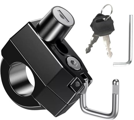 Verrou de casque de moto | Antivol casque de sécurité avec 2 clés | Accessoires de casques de moto, verrouillage antivol multifonctionnel robuste pour scooter électrique, moto