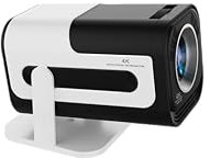 ENUOSUMA Mini Projector,Support 4K 1080P Portable Projector with Dual Band WIFI6 Bluetooth 5.0 Android 13, 200 ANSI Lumens, 180° Rotatable, Auto Keystone Correction, 85-130 Screen Video Projector