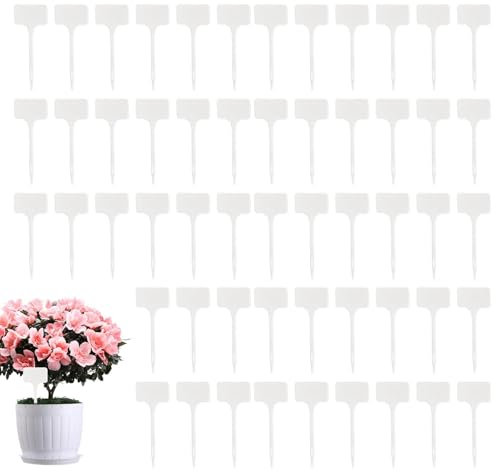 100Stk Pflanzenschilder, Wasserdichte Pflanzenstecker Plastik Pflanzschilder Kunststoff Gartenschilder Beschreibbare Gartenpflanzen Tags Für Sukkulenten, Blumens, Gemüse, Orchideen