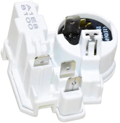 Gralara Compresseur de Réfrigérateur PTC Starter Relay Relay Overload Protector Remplacement Des Accessoires de Réparation de Congélateur Universel, 3 broches