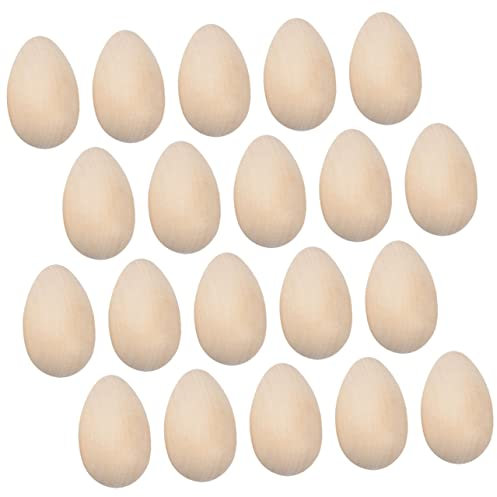TOYANDONA 40pcs Easter Decorations Hand-Painted Safe Lightweight Craft Supply for Boys and Girls Projects Easter Hunts and Classroom Activities