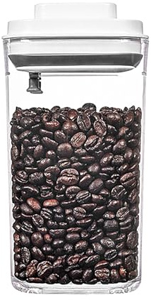 Hogvinnatil Sealed Coffee Container, Vacuum Coffee Canister, Food Coffee Bean Vacuum Storage - Kitchenware, Pantry Organisation, Stackable Travel Snack Holder for Flour