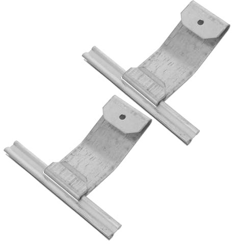 GALPADA 2 Pezzi Gancio per Cavi in Ferro Zincato Argento per Tapparelle e Finestre, Sicurezza Migliorata e Facile Installazione, Accessori per Porte Scorrevoli