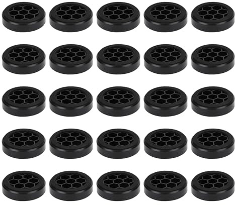 Yanmis Högtalarisoleringskuddar, Skumfötter för Högtalare, CD -DVD -spelare, Förstärkare, Bärbar och Skyddande Vibrationsdämpningskuddar 25 Pack, 56x15 Mm