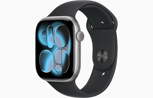 Apple Watch Series 11 [GPS + Cellular, 46mm] Cassa Grigio Siderale in Alluminio con Cinturino Sport Nero, M/L (Ricondizionato)
