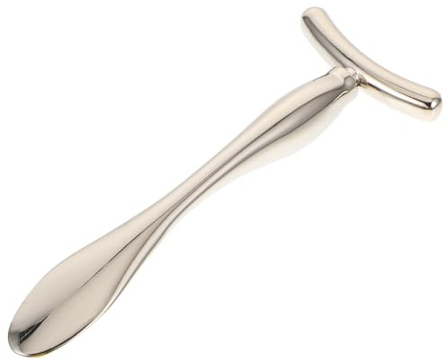 Warmhm Langlebiger Metall Augencreme Massagelöffel 4 Stück in Silber und Gold Manueller T Förmiger Augenmassagestab zur Hautpflege gegen Augenringe und Augenschatten Geeignet für Zuhause