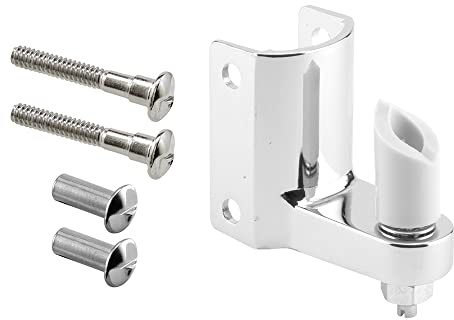 Prime-Line 656-7220 Post Mounted Gravity Pivot Hinge, 1-1/4 In., Zamak Construction, Chrome Finish (Single Pack)