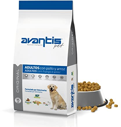 Avantis Pet Original Pollo y Arroz 15 kg – Pienso para Perros Adultos de Razas Medianas y Grandes – Hierbas Naturales – Alta Digestibilidad