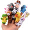 CHSYOO 10 x Klein Tierfiguren Fingerpuppe Samt Handpuppe, Plüschfigur Spielzeug Props für Geburtstag Kinder Party Taufe Babyparty Mitbringsel Geschenk