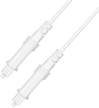 YHMC ZSW TDD 2m OD2.2mm Digital Audio Optical Fiber Cable Plastic Speaker Balance Cable(Black) (Color : White)