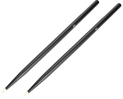 1 Paar Schlagzeug Sticks, 5A Ahorn Holz Drumsticks Drum Instruments Upgrade Zubeh?r(Schwarz) Percussion Instrument Parts