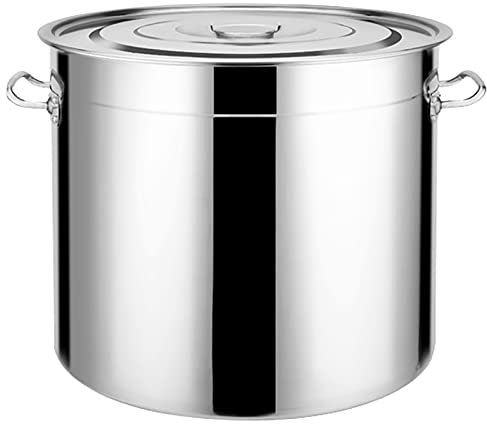 Suppe Eimer/Suppentopf Food Nahrungsmittelklasse 304 Edelstahl mit Deckel Großer Kapazität Kommerzieller super dicker marinierter Eimer (Size : 50cm)