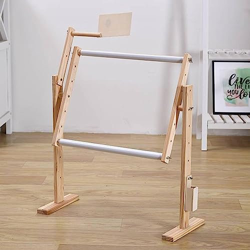 RWRAPS Kreuzstichrahmenhalter, Verstellbarer Stickrahmen/Kreuzstichständer, verstellbare Höhe und Winkel, freihändige Stickwerkzeuge für Kreuzstich-Stickerei, Kunsthandwerk, Nähen, A (B)