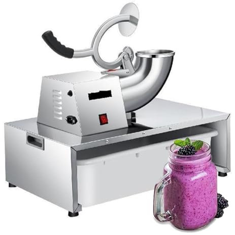 Macchina per il Ghiaccio Tritato Tritaghiaccio Elettrico per Cubi, Granitrice 1420 Giri/min 226Kg/H Tritatutto per Cono di Neve Commerciale 250W Frantoio per Granita Domestica Frullatore per Fiocchi