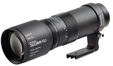 TTArtisan Téléobjectif 500 mm F6.3 Corps en métal Compatible avec Monture Canon EF – Noir