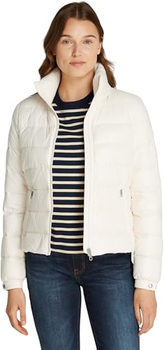 Tommy Hilfiger Cazadora acolchada Mujer Down Feminine Gloss ligera, Marfil (Ivory Petal), XXL