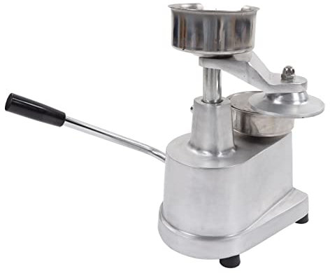 Manuelle Hamburger-Patty-Maschine, Aluminium-Edelstahl-Burgerpresse, Fleischmaschine, Formmaschine mit 500 Fettdichten Papieren für Grillfleisch, Geflügel, Werkzeuge,