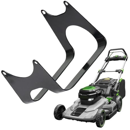 Demsyeq Support de réservoir d'huile pour tondeuse à gazon - Accessoires de tondeuse à gazon - Support de réservoir pour débroussailleuse - Porte-bidon d'huile en fer noir pour couper l' à