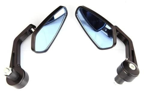 GHAEKEBC Auto Für Z750 Z800 Z900 Z1000 Universal 22 Mm Lenkerendenspiegel Motorrad Seitenrückspiegel Zubehör(Schwarz)