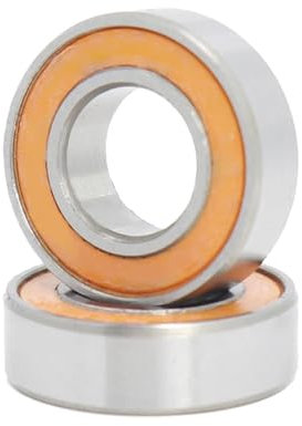 CAMCHJVVM 2PC S688CW4 2RS ZZ Lager 8x16x4mm ABEC-3 Edelstahl Hybrid Keramik Lager S688W4 Kugellager 688W4(2RS)