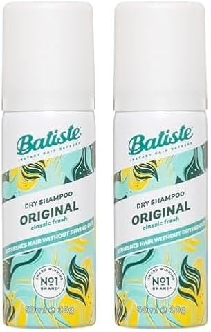 Batiste - Shampooing Sec - Blush/Original - Format Voyage - 50 ml (Lot de 2)