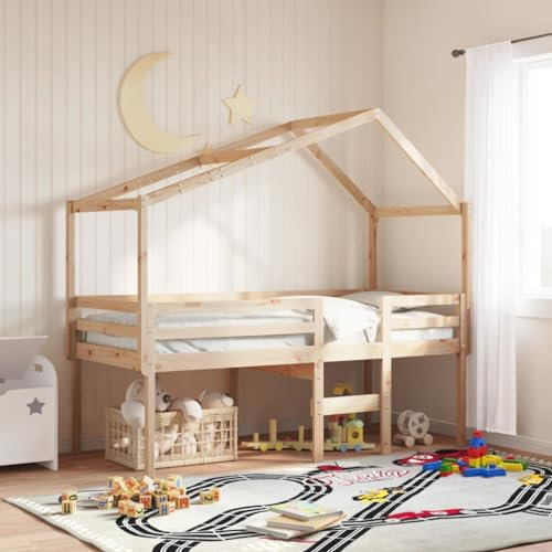 LLEZKBR Furniture Select Hochbett ohne Matratze 80x200 cm Massivholz Kiefer