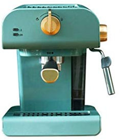 ZHJOPP Coffee Machine Retro Semi-Automatic Coffee Machine Household Espresso Pump Type Mini Integrated Milk Frother Household appliances