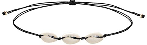 COLLBATH 4stücke Teilige Muschelkette Mit Perlenanhänger Damen-schmuck Verstellbar - Für Frauen Und Mädchen Einfache Muschel Dreifache Muschel Zwei