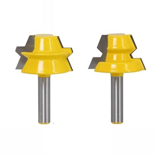 2 pièces 8mm tige 22.5 degrés serrure onglet Tenon Bits ensemble colle menuiserie fraise for bois boiseries fraises