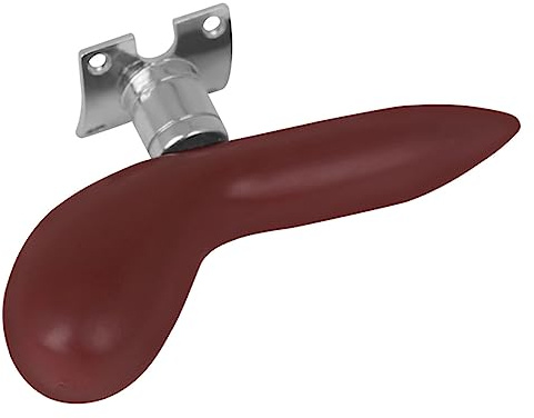 Fagott Fingerauflage Rot Abnehmbar mit Metallbasis für Bassoon | Abs und Metallausführung, Leicht und Tragbar, Rutschhemmende Daumenauflage, Satz mit Basis