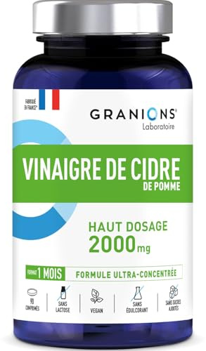 Bruleur De Graisse Vinaigre De Cidre Granions - Coupe Faim - 90 Comprimes