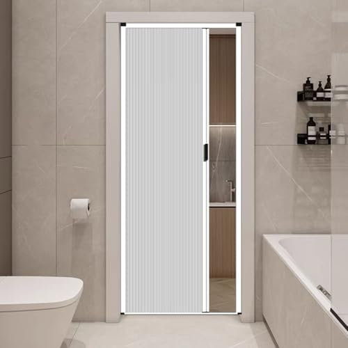 GLFNB Falttür für die Speisekammer im Badezimmer ohne Bohren, anpassbare Falttüren für Schränke/Falttüren/Raumteiler, Sichtschutztür für die Wohnung (55,9 x 203 cm)
