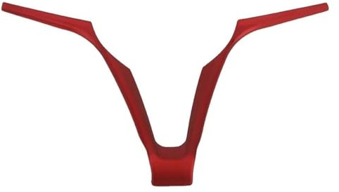 Copri Volante Auto Per A&lfa Per Romeo Per Stelvio Per Giulia Auto Interni V Forma Volante Telaio Decorazione ABS Rifinitura(Rosso)