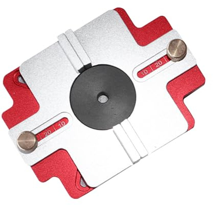 Gabarit à Tenons Mobiles | Guide Circulaire 2-en-1 pour Défonceuse - Modèle pour Rainures Circulaires et Droites,Découpe de Cercles Rainures et Bords pour Portes d'Armoire