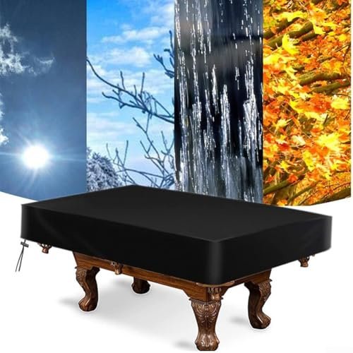 Funda impermeable para mesa de billar, ajuste cómodo para mesas de 8 pies, material resistente, fácil de limpiar (245 x 140 x 20 cm)