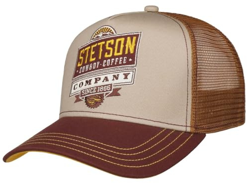Stetson Cowboy Coffee Truckercap Snapback Damen und Herren Sommer Winter