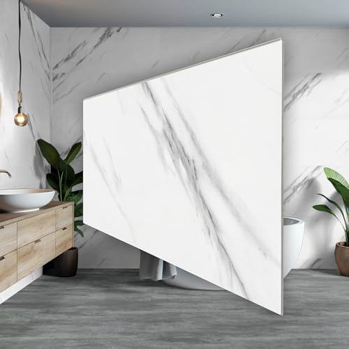XL-Wandpaneele Klebefliesen Packung mit 2,16 m² - 3 Stück | Wandverkleidung Bad Dusche Küchenrückwand SPC-Vinyl 120x60 cm | wasserfest, kratzfest, alte Fliesen überkleben