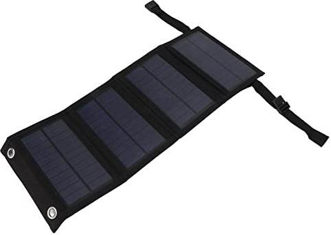 Leftwei 20W Hopfällbar 5V USB-solpanelladdare Bärbar Utomhusström för Campingvandring Tålig Polykisel