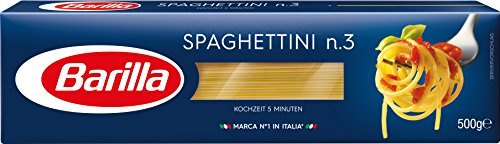 Barilla Hartweizen Pasta Spaghettini n. 3, 24er Pack (24 x 500 g)