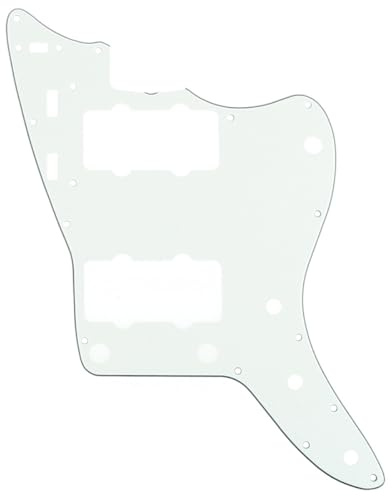 Musiclily Pro 13 Löcher 65 60s Vintage Schlagbrett 3 lagig Aged White | für Fender American Jazzmaster E-Gitarre