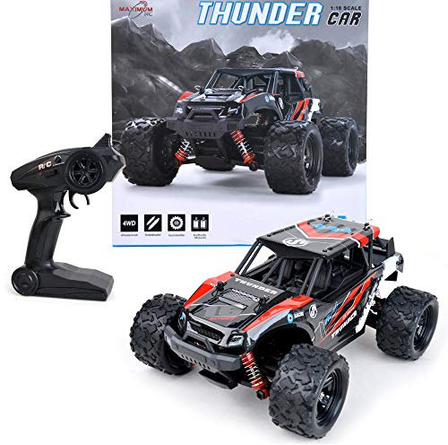FunTomia Maximum RC Monster Truck - 4WD Thunder Car 36km/h ferngesteuertes Auto - Ersatzteile (1x Monster Truck/Thunder Car)