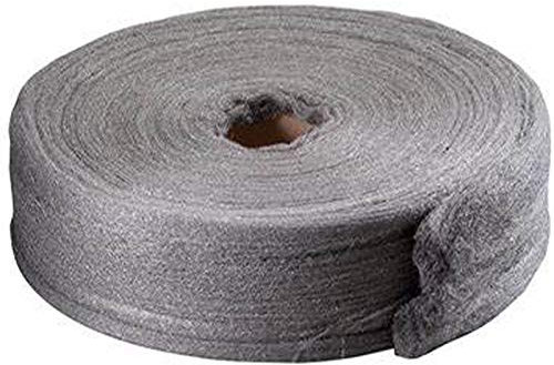 Rollo de lana de acero de grado 0000, rollo de 5 lb de AConnet para limpiar, preparar y mantener acabados de madera y metal o fotografía.