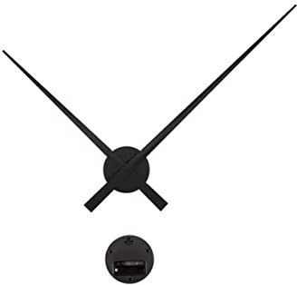 DOITOOL Uhrwerk Für Wanduhr Große Zeiger : Uhrwerk Großes Uhrzeiger-Set Geräuschlose Wanduhr Batterieuhr übergroße Wanduhren übergroße Geräuschloses Uhrwerk-Sets Zeiger-Suite （Schwarz）