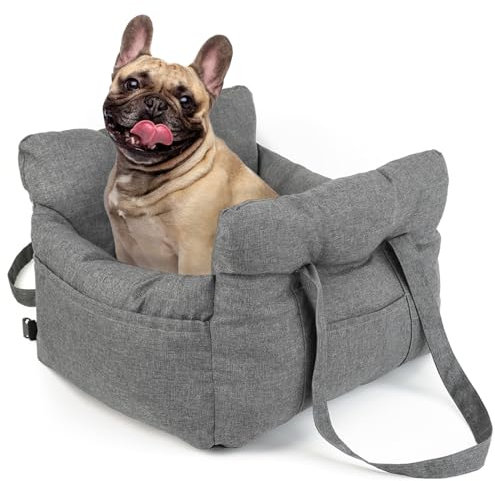 RUYICZB Hundeautositz Kleine Mittlere Hunde, 3 in 1 Hunde Autositz Reise Hundetasche Hundebett, Hundeautositz Mit Sicherheitsgurt Für Auto Beifahrersitz Und Rückbank, 52 * 50 * 20Cm