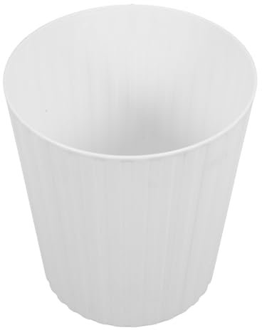 Petite Blanc sans en Couvercle Plastique Bureau Poubelle
