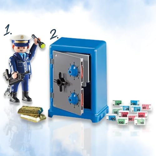 PLAYMOBIL 6502 Polizeichef 7446 Tresor - Sicherheit und Strategie in Aktion!