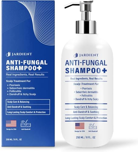 Psoriasis Shampoo, Anti-Fungal Shampoo for Seborrheic Dermatitis & Folliculitis, Relieves Itchy Scalp & Dandruff, Safe for All Skin Types (250ml)