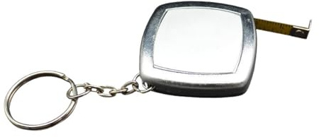 Mètre ruban de poche rétractable porte-clés petit mètre ruban en acier outil de mesure portable 2 mètres